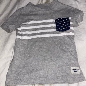 OshKosh B'gosh Gray Tee with Blue Star Pocket